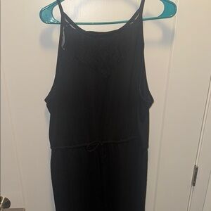 Mossimo Black Sleeveless dress with drawstring waist. XL